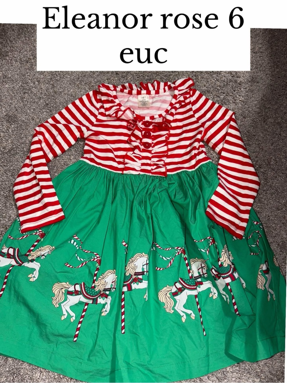 Eleanor rose 6 Christmas carousel dress